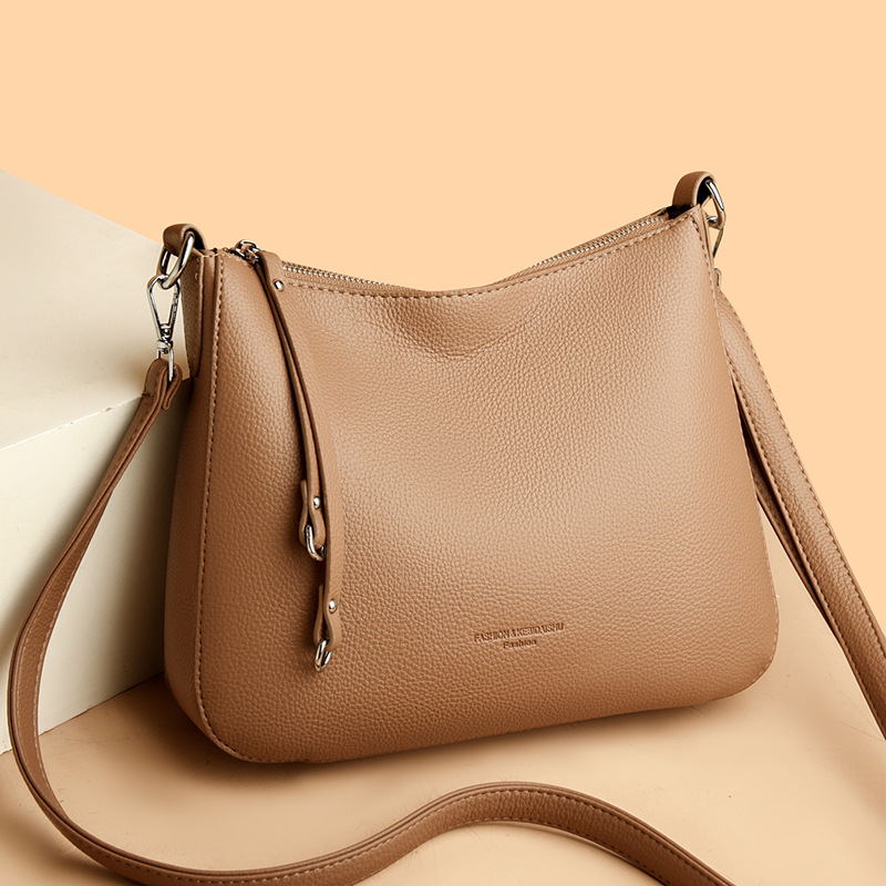 Women's Leather Shoulder Bag Large Capacity Versatile Handbag_voghion.com