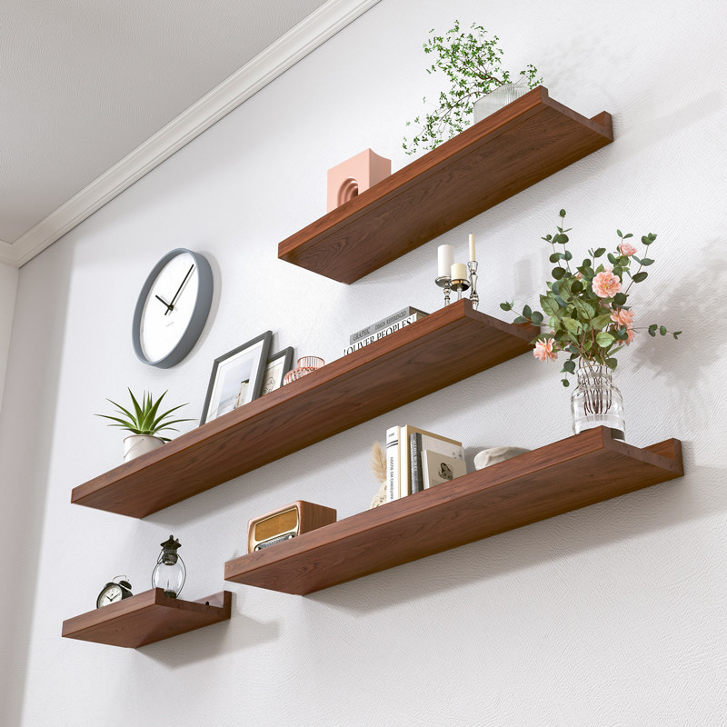 Practical Wall Shelf Laminate Partition Wall Hanging Wall Shelf Living Room TV Wall Decorative Wooden Board