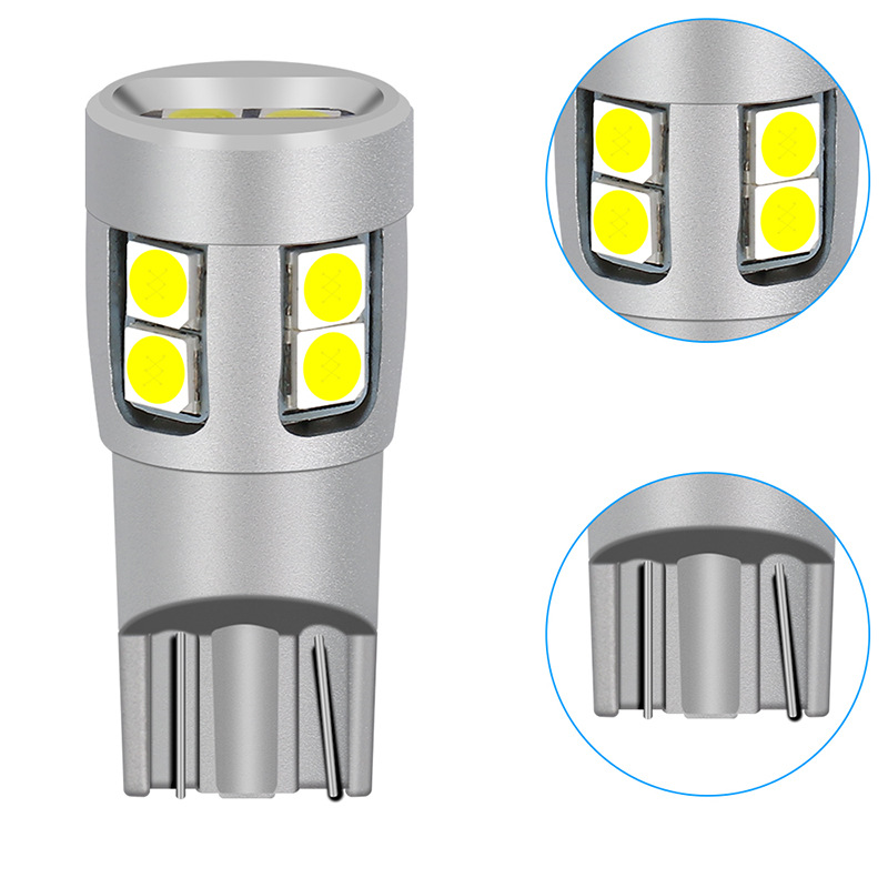 Customizado T10 lámpara de instrumentos superbrillante sin electrodo 12smd-3030 lámpara de perlas de lámpara de luz de matrícula lámpara LED