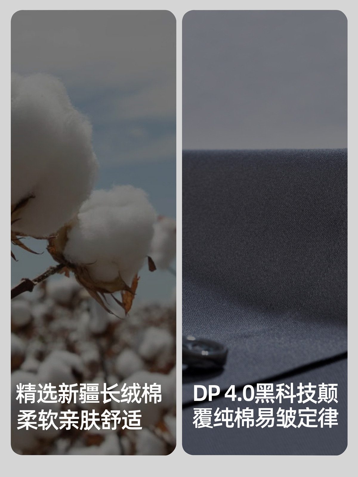 Camisas de mangas largas gris oscuro para hombres DP sin quemar 200 camisas de algodón de alta gama de negocios casuales de hombre