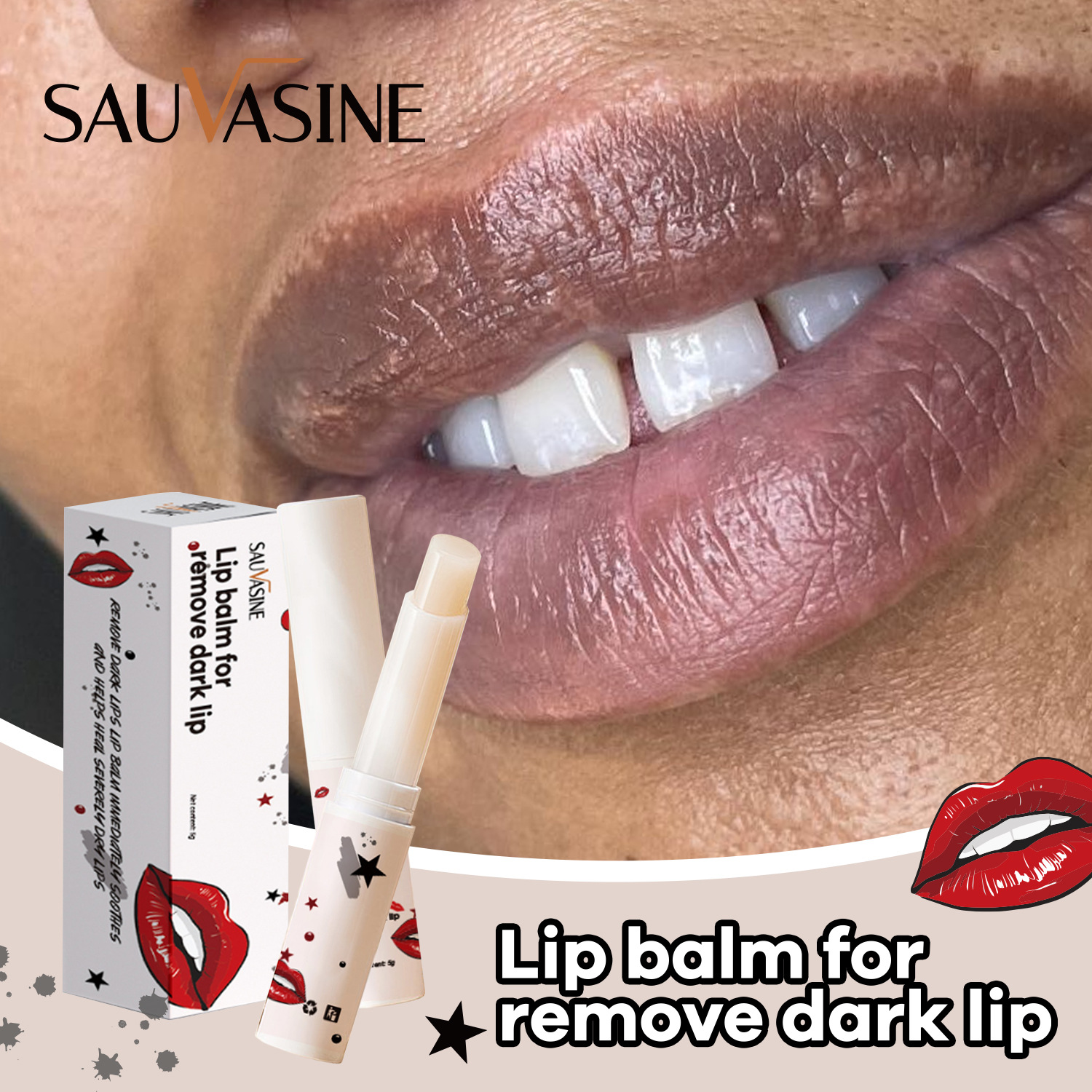 SAUVASINE lip balm mild moisturizing lig...