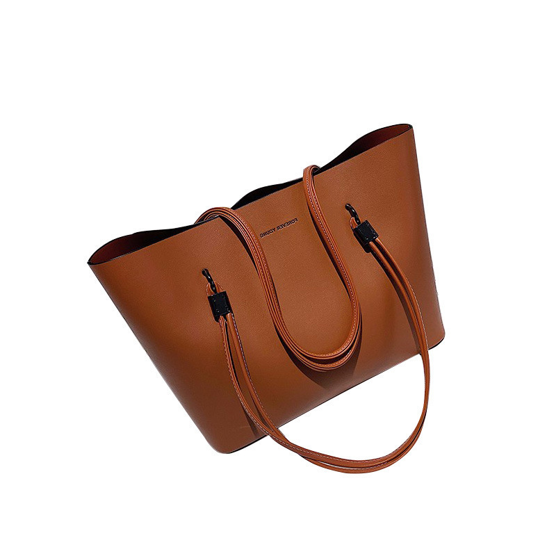 Retro Women's Large Capacity Tote Bag Minimalist Shoulder Bag_voghion.com