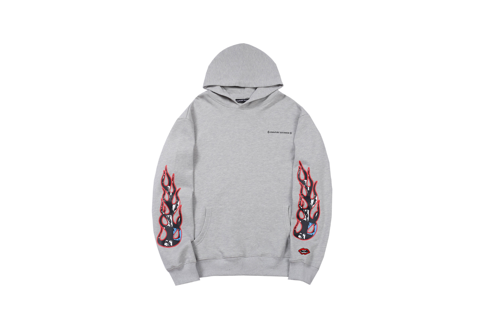 Chrome Hearts Matty Boy Sweater Flame Print Grey