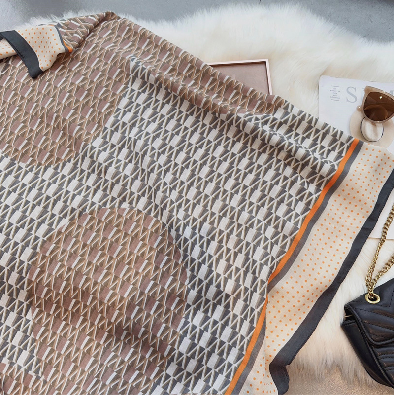 Autunno e inverno nuovi pois geometrici con sciarpa da cappotto in cotone e lino sciarpa lunga in seta sciarpa calda da donna scialle sottile a doppio uso_voghion.com