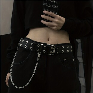 W 71812 Wide rivet denim belt �����T�ţ�������羳���Q��