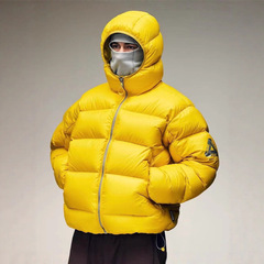跨境新款Pa棉服男女外套宽松连帽棉衣加厚保暖套头夹克棉袄潮牌