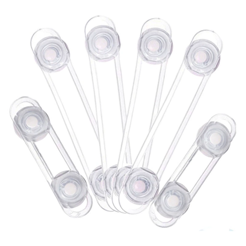 Трансграничный эксклюзивный прозрачный длинный замок, детский замок для ящика, детский прозрачный мягкий ремень с защитой от защемления