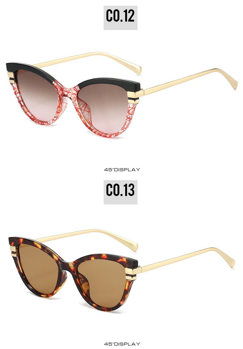 Gafas de sol cat eye retro para mujer protección solar estilo_voghion.com