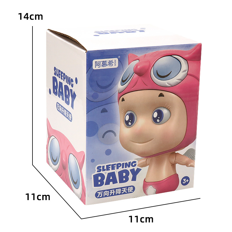 Elevación eléctrica fantasía ángel universal luz de música infantil puzzle juguetes adornos muñecas eléctricas