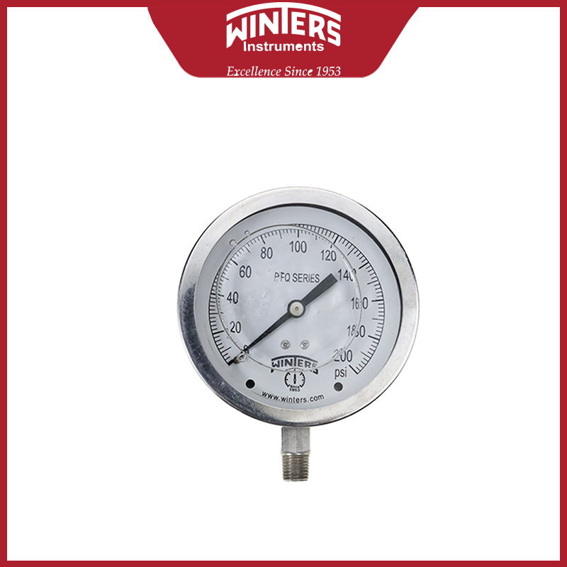 全不锈钢压力表PFQ-40径向IP65文特斯WINTERS代理包邮液压设备用