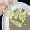 15＃5cm水滴夹【淡黄色】1只