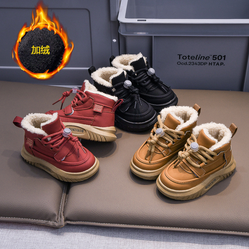 Invierno, zapatos de algodón para bebés, botas de nieve gruesas, zapatos de algodón impermeables, zapatos para niños, zapatos para niños, zapatos transfronterizos.