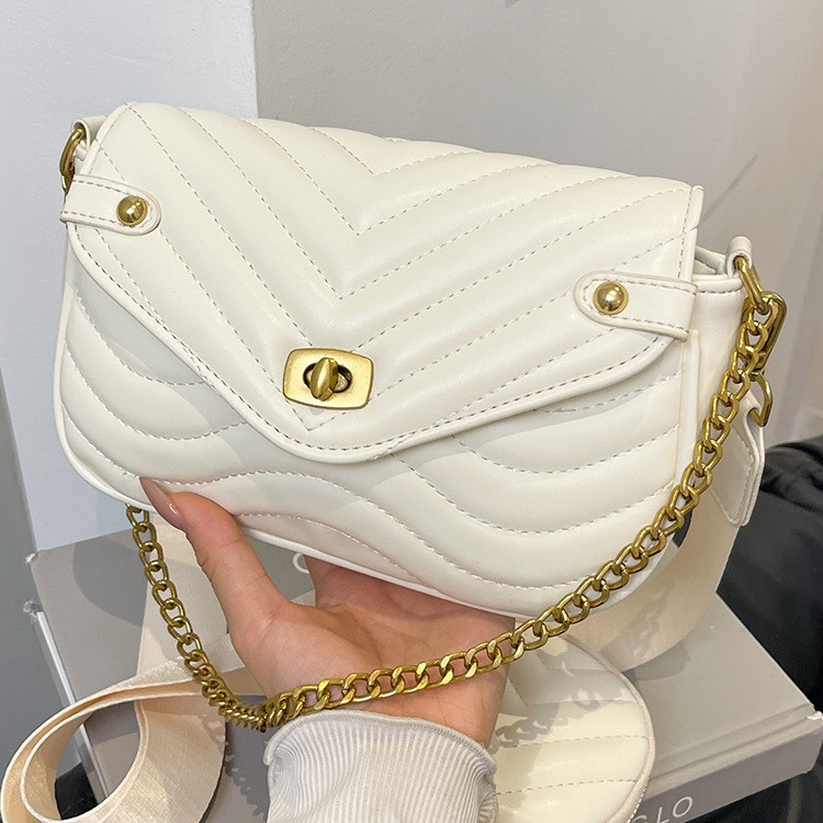 Casual estilo coreano de moda de estilo extranjero cadena hombro bolso de brazo para mujeres 2026 primavera nuevo bolso diario