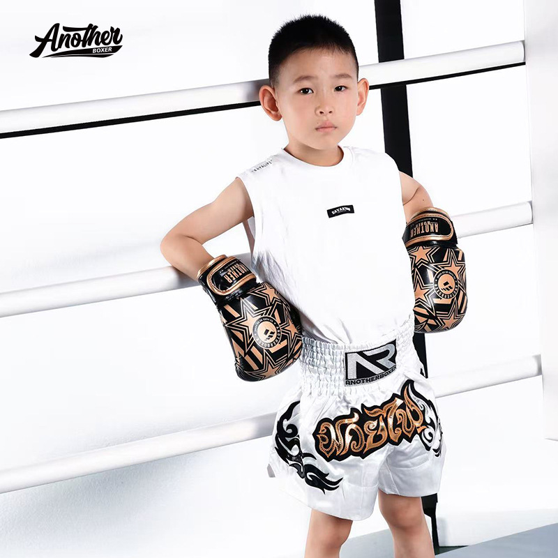 Anotherboxer Kidsren's Classic Muay Thai Shorts Kids Boxing Shorts Fighting Kick Boxing Pants