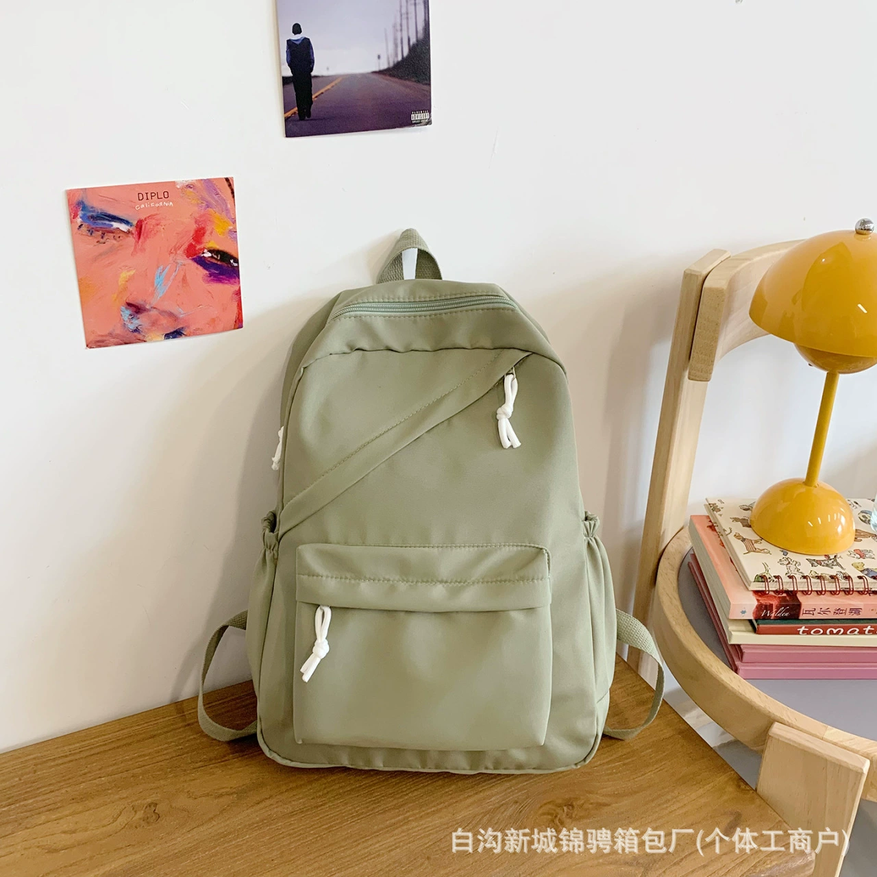Capacious Japanese fashionable backpack for traveling