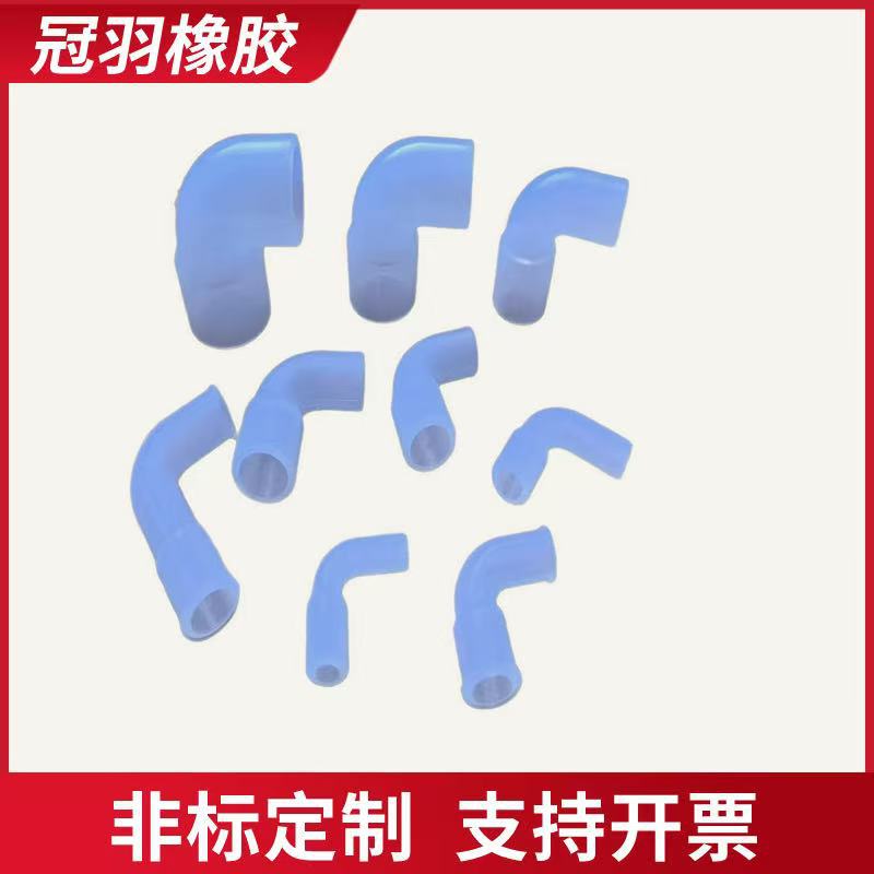 定制食品级直角软硅胶弯管接头耐高低温软管接头异形硅胶连接头
