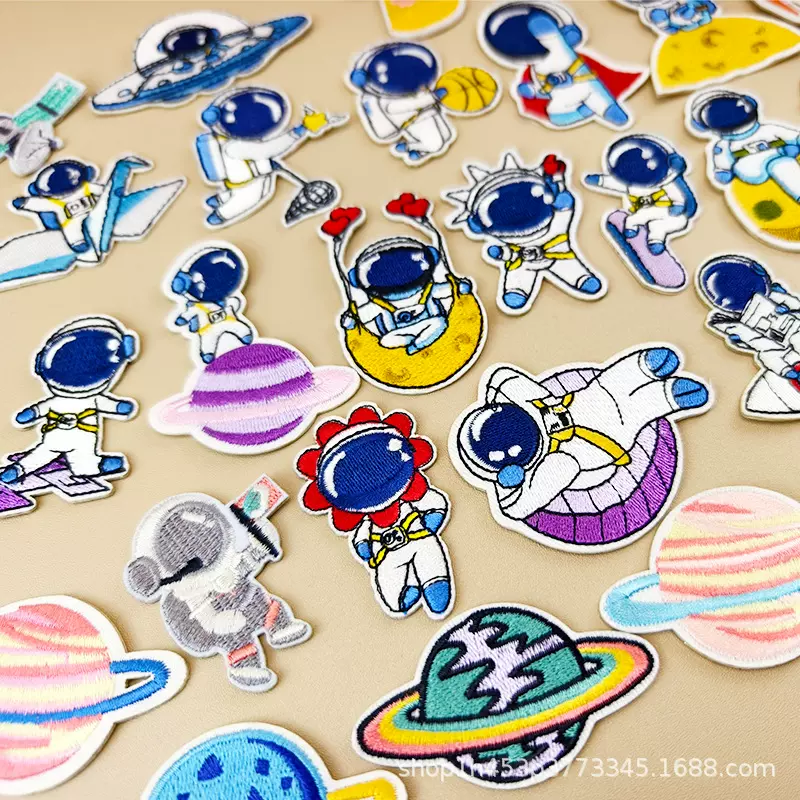 太空人自粘布贴羽绒服无痕破洞修补贴衣服包包鞋帽DIY装饰布贴
