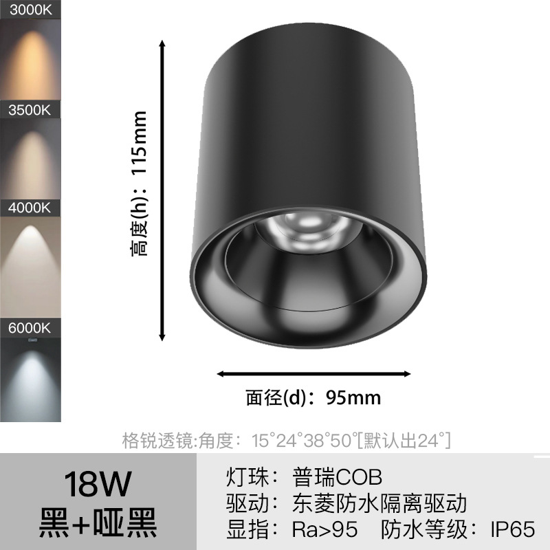 LED luz de techo impermeable al aire libre baño hogar baño techo tienda al aire libre cob luz de techo de techo