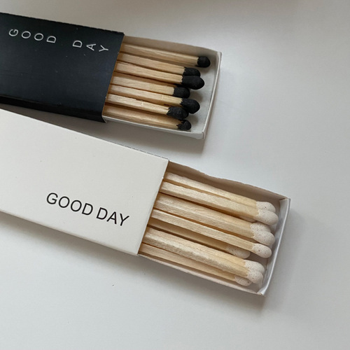 Ins candle special extended match retro high-end aromatherapy candle long pole match cigar baking match box