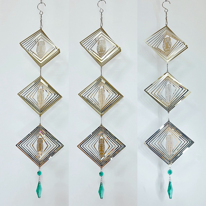 스퀘어 올빼미 15*59cm (펜던트가있는 3 현)