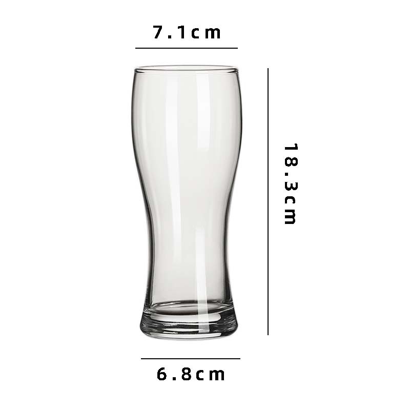 Taza de cerveza artesanal de cintura grande capacidad cintura de vidrio bar KTV taza de cerveza comercial taza de cerveza de trigo