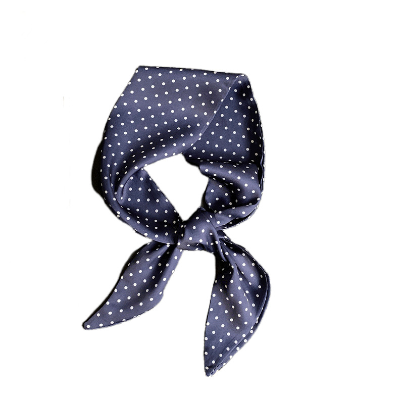 Pañuelo de seda de punto de onda de tira larga, decoración de alta calidad, camisa, traje, bufanda, correa para el cabello a cuadros, pañuelo en la cabeza, bolsa para atar, serpentinas