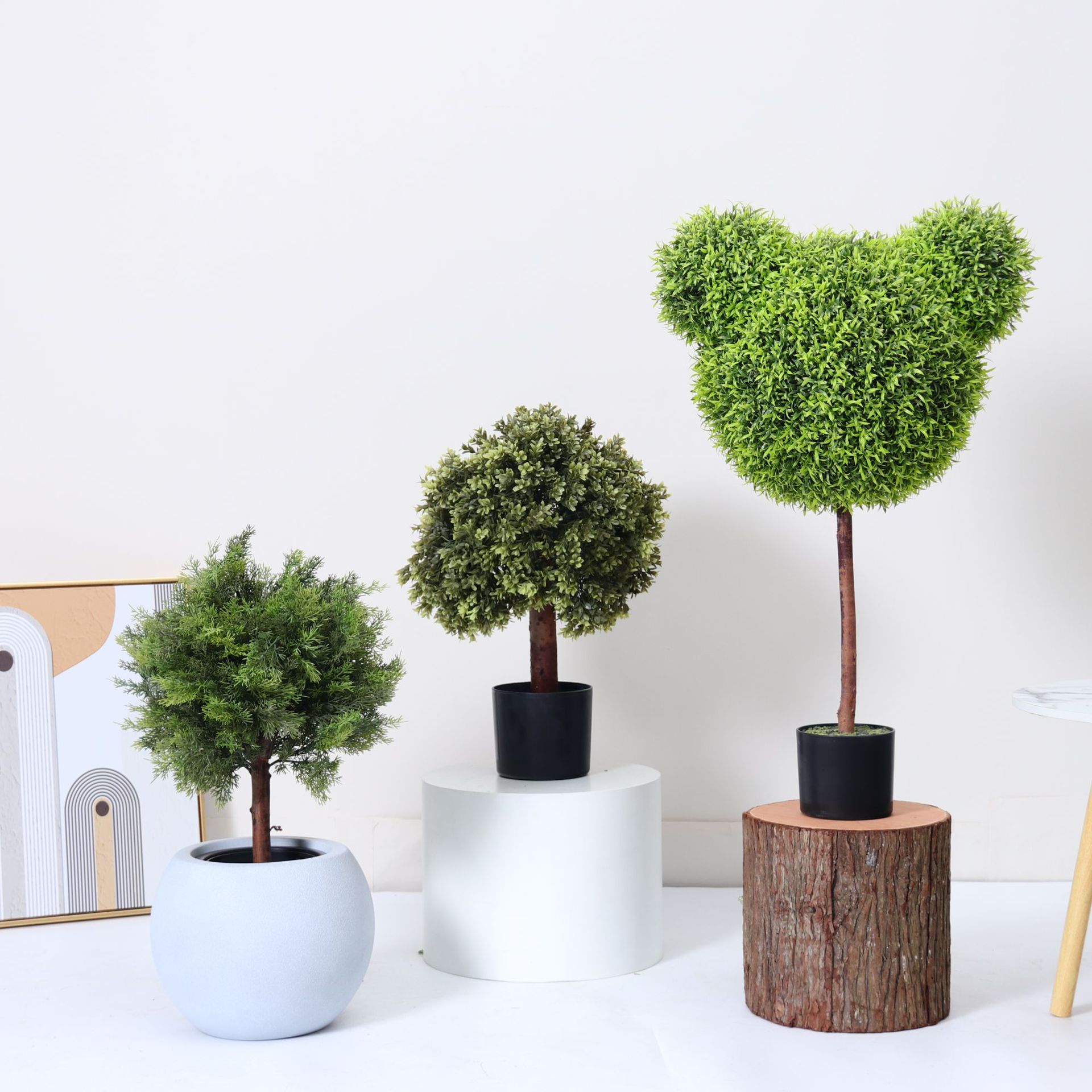 Simulación de bola de hierba de Milán, falsa planta verde, planta en maceta, decoración de piso para el hogar de interior, decoración de bolas, paisajismo de plantas biónicas