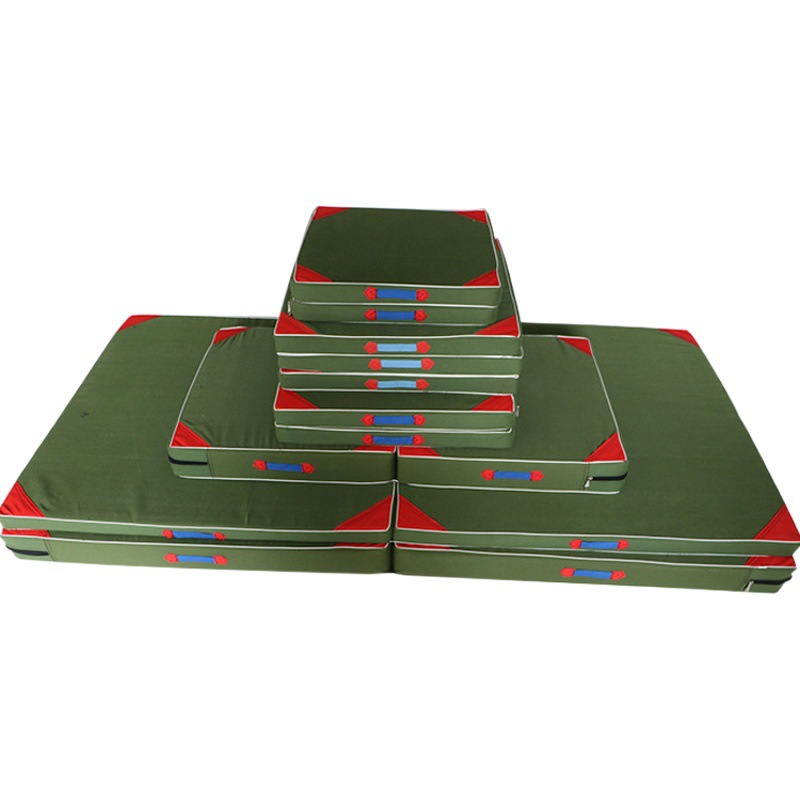 Wholesale Folding Canvas Gymnastics Mat Kindergarten School Sit-up Mat Sports Martial Arts Training Sponge Mat