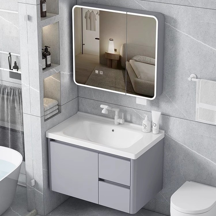 gabinete de baño doméstico de baños, lavabo facial de abeja, gabinete de lavabo combinado, gabinete de cajón, lavabo de cerámica integral