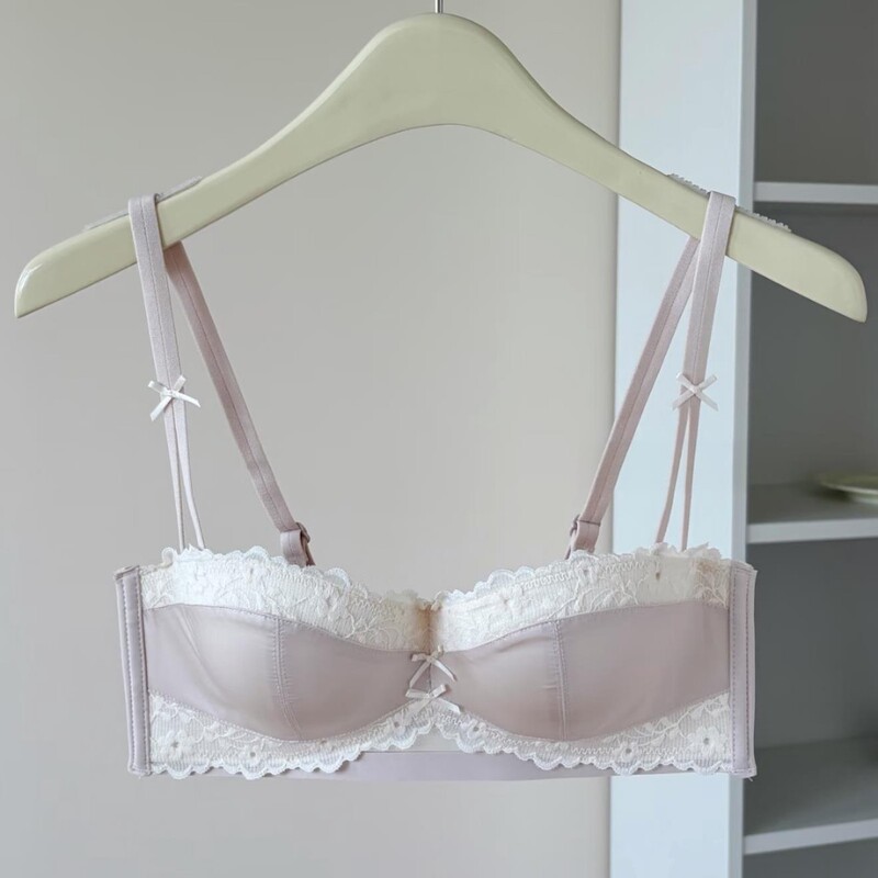 French lace lingerie for women, designed to enhance the bust, create a fuller look, and provide support without underwire, preventing side spillage and sagging