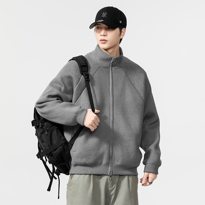 Knitted Lightweight down Jacket Men's Autumn and Winter 2025 New Trendy Warm Sweater Jacket Men's Winter Tops