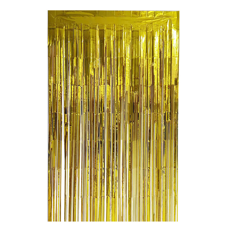 Decoración de la fiesta 1 * 2m cortina de seda de lluvia de cumpleaños accesorios de boda cortina brillante