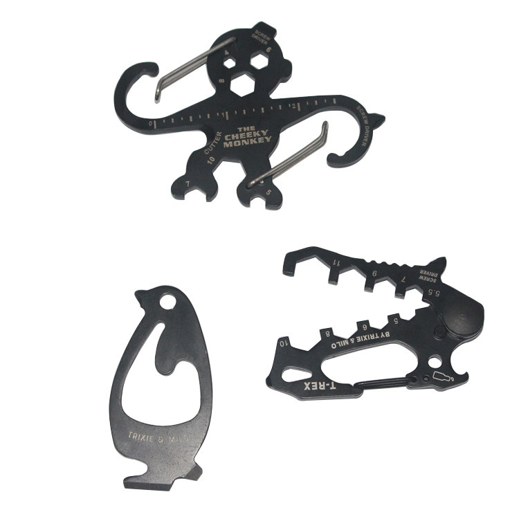 Edcツールボトルオープナー動物ボトルオープナー登山ボタン屋外掛けツールキーホルダー|undefined