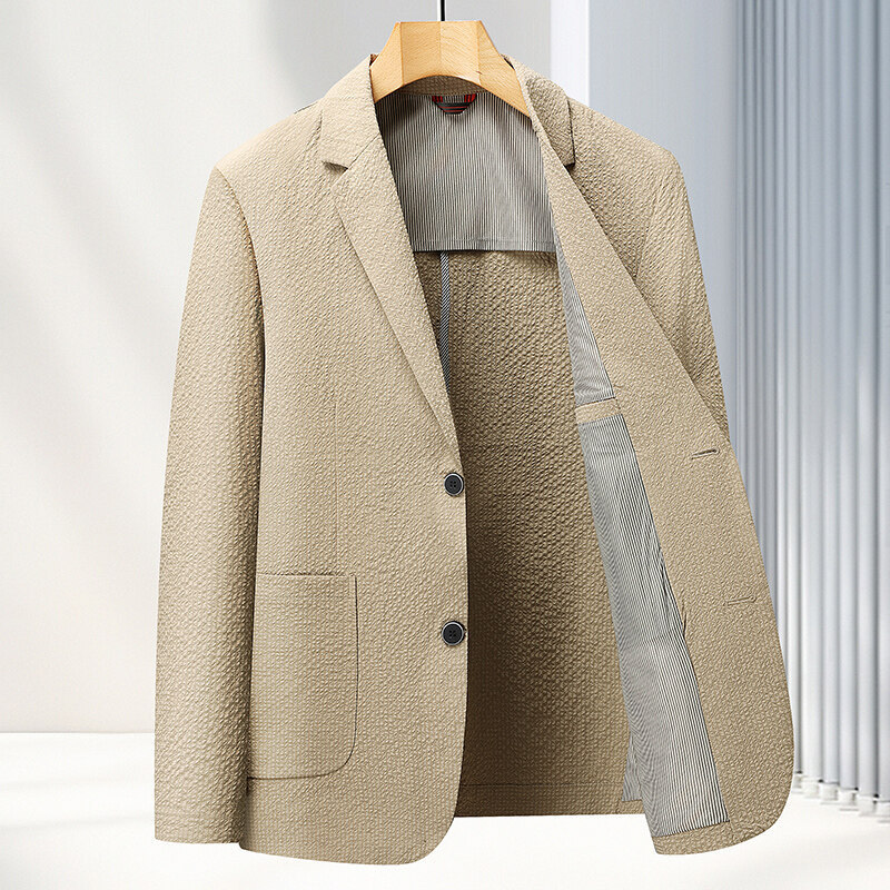 2025 Summer Lightweight Breathable Men's Suit Casual Sunscreen Suit Anti-Wrinkle Men's Business Single Suit Jacket Men's Suit 2025 Summer Lightweight Breathable Men's Suit Casual Sunscreen Suit Anti-Wrinkle Men's Business Single Suit Jacket Men's Suit