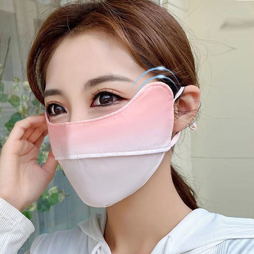 Sun protection women's anti-UV new breathable summer face mask full face fashion face mask eye protection mask