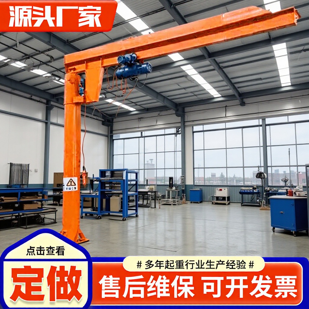 悬臂吊生产厂家1吨单臂吊机2吨悬臂起重机360度电动旋转悬臂吊