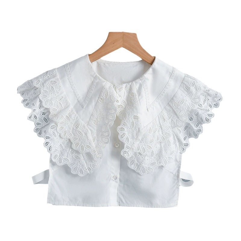 Demi-season Japanese double-layer doll, shirt, false collar