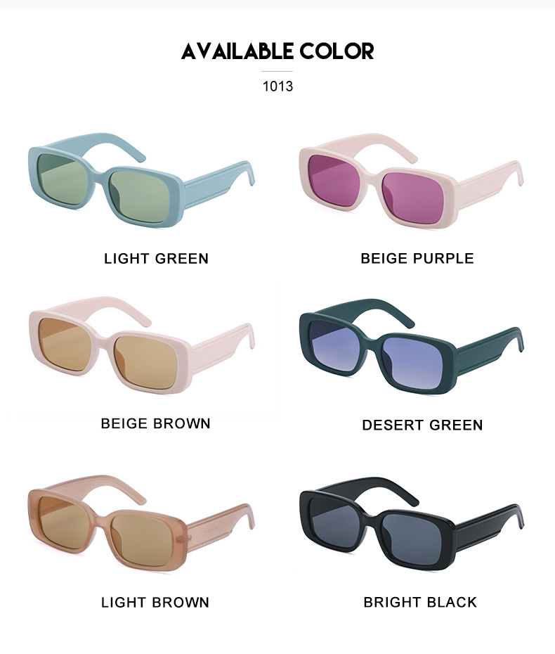 Simple Small Square Frame Candy Color Sunglasses Wholesale Nihaojewelry display picture 8