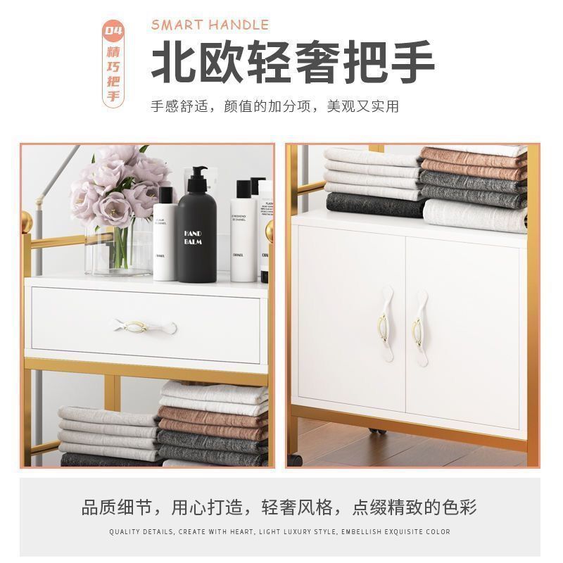 美容室専用トロリー、美容機器収納ラック、機器収納トロリー、多機能可動ツールトロリー|undefined