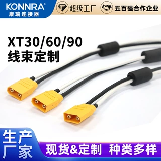 XT30/60/90公母对接配套耐高温硅胶线储能割草机BMS线束厂家定制