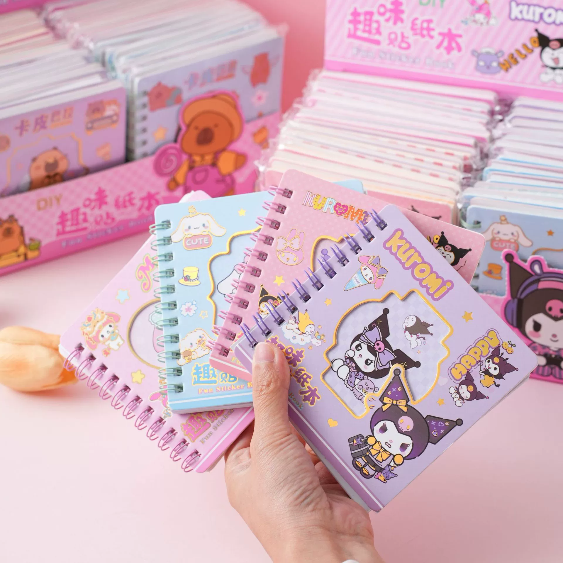Новый забавный стикер Sanrio Kapibala, креативный, милый, для студенческого руководства, материал для наклеек, инструмент для катушки