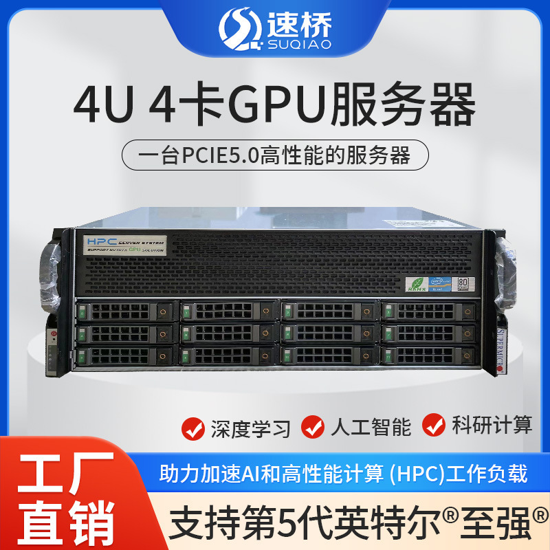 Suqiao Rtx4090/5090 Graphics Card Gpu Server 4U Graphics Card Ai Server Lga4677 Computer Workstation Suqiao Rtx4090/5090 Graphics Card Gpu Server 4U Graphics Card Ai Server Lga4677 Computer Workstation
