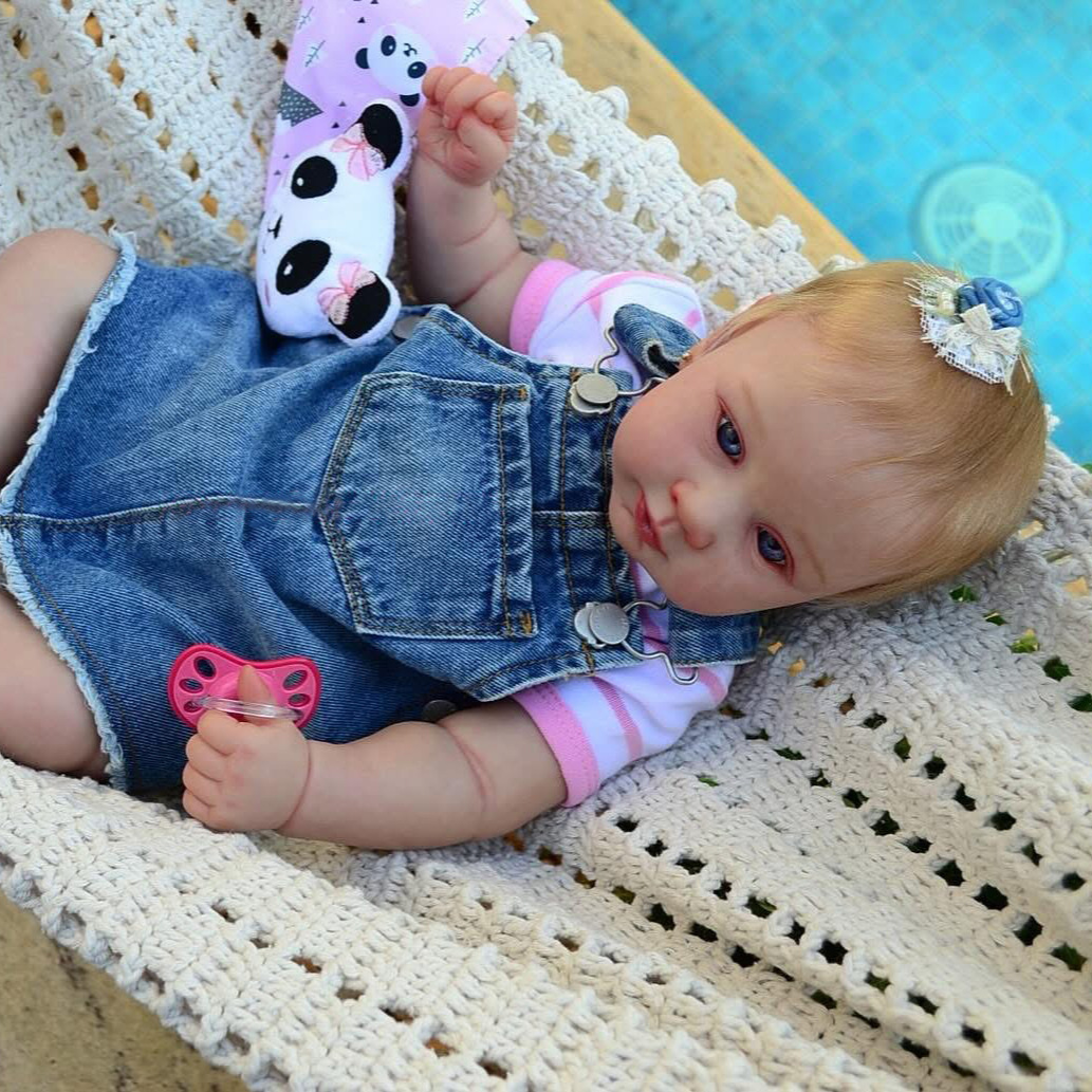 NPK21inch denim correa falda Piper muñeca simulación para niños regalos de vacaciones suministro de comercio electrónico transfronterizo