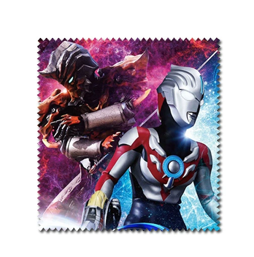 Dynamic Superman Ultraman anime peripheral multi-image fiber glasses cleaning cloth for removing stains and fingerprints