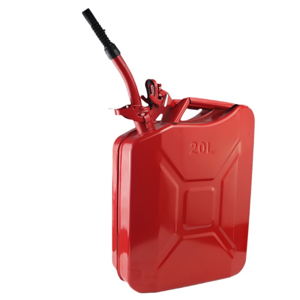 批发红色加仑桶 jerrycans 加厚金属桶铁油桶 20L美式汽油桶