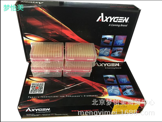 T-200-Y-R-S Axygen爱思进 200ul盒装灭菌黄吸头 96支/盒5盒/箱
