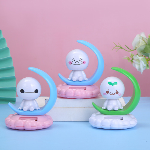 New solar moon series car ornaments, cartoon swing dolls, car interior decorations, children's toys