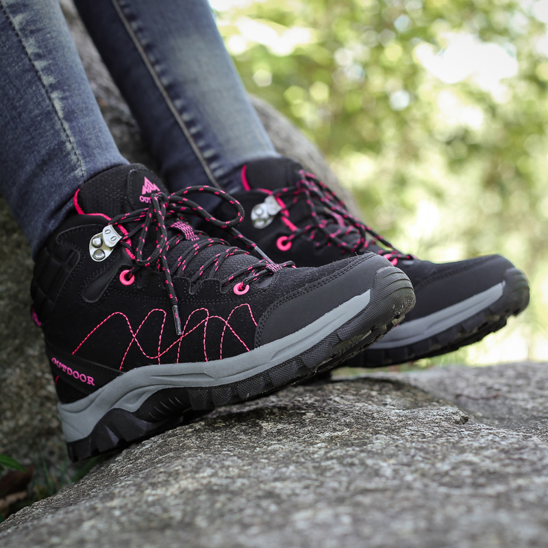 2025 al por mayor transfronterizo otoño y invierno zapatos de montaña zapatos deportivos al aire libre zapatos de montaña zapatos de pareja de gran tamaño