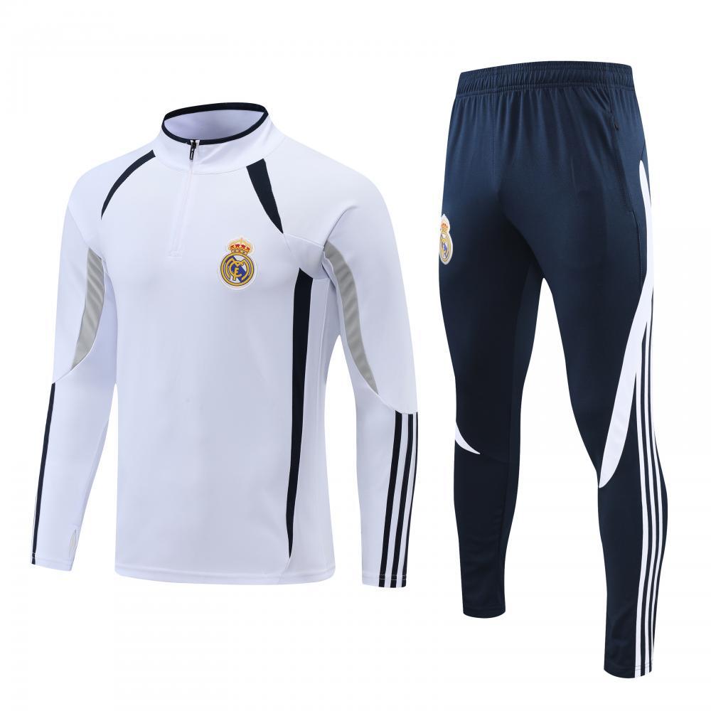 Fall/Winter Real Madrid Football Training Clothes Long Sleeve Jacket Jersey suit Printing Argentina Half Zip Pullover Fall/Winter