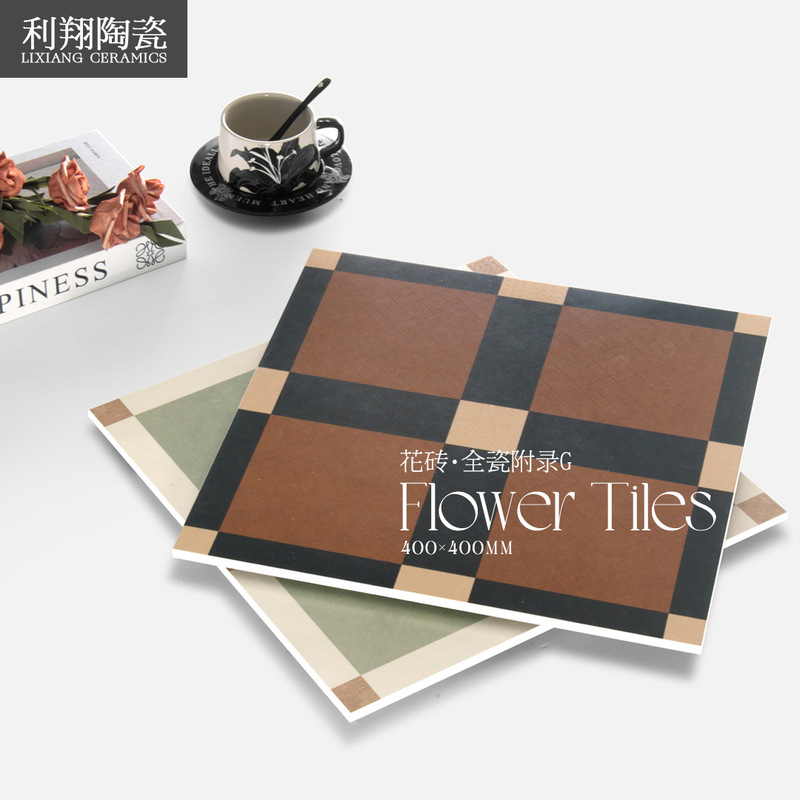 Bathroom Tiles Retro Full Ceramic 400X400 Tiles Bathroom Vintage Style Wall Tiles and Floor Tiles